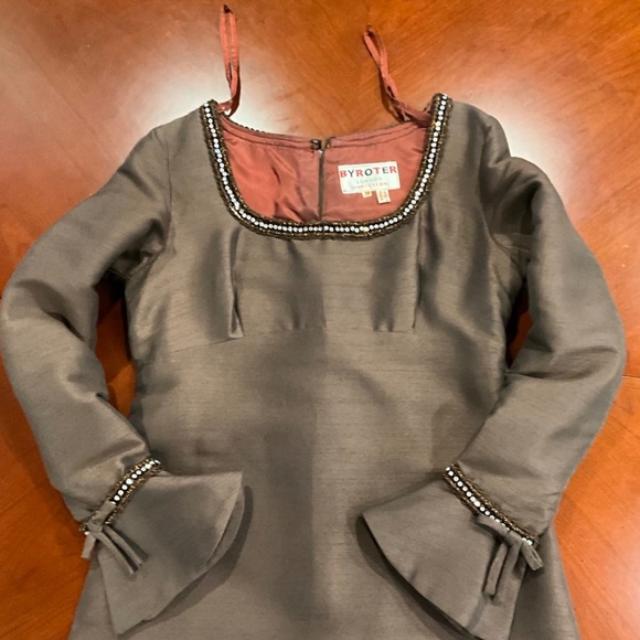 Fancy maxi 1970’s Byroter silk dress size 38 - Picture 5 of 7